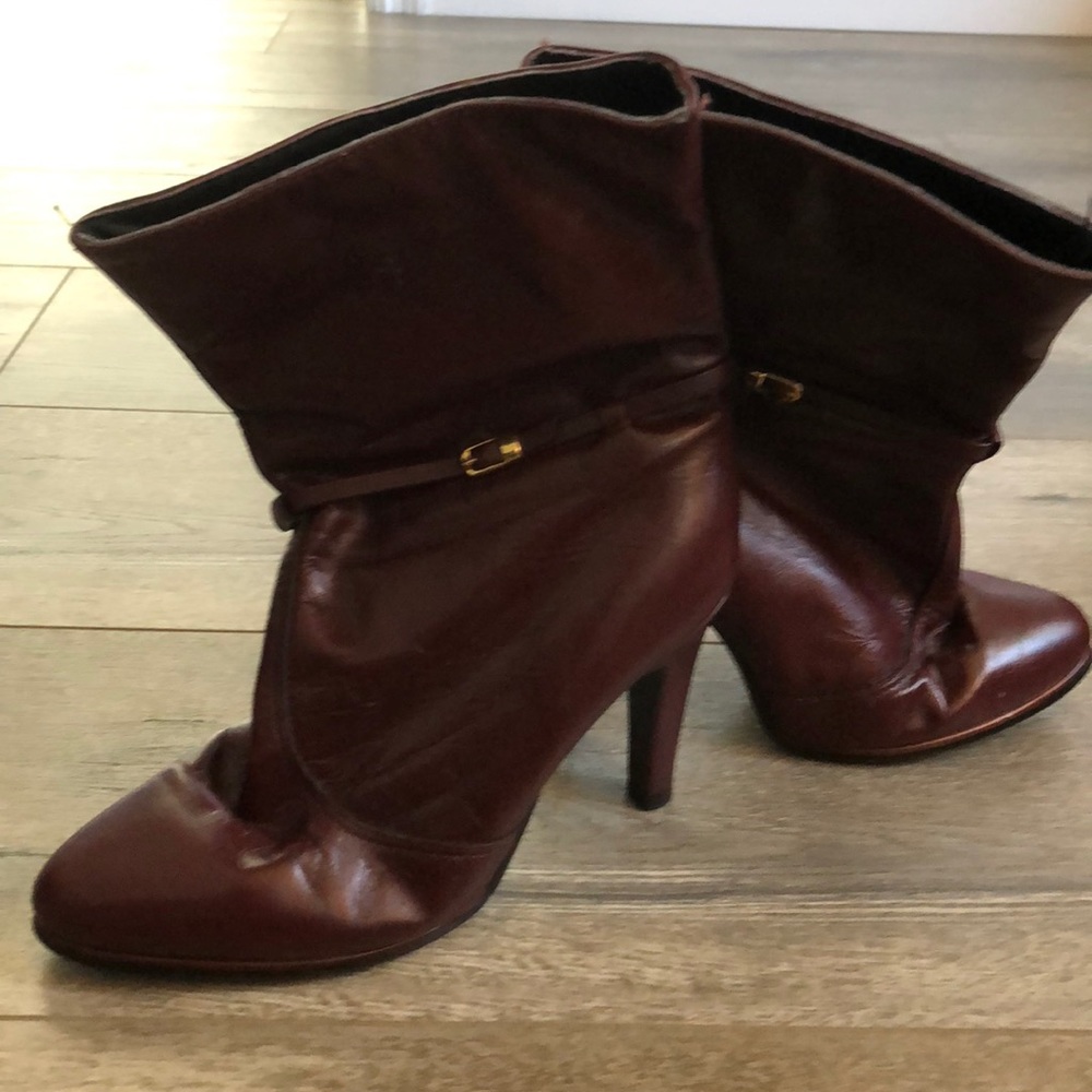 Vintage Maroon shot boots